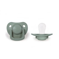 0-6m moss green pacifiers 2 pack
