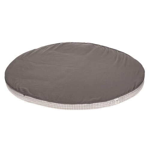 lassig Seat Cushion Muslin anthracite 100 x 100 cm