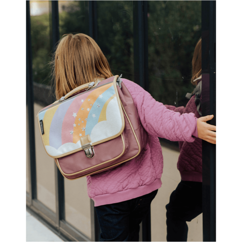 caramel & cie Small Schoolbag Starry Rainbow