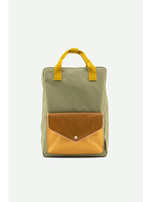 Sticky lemon backpack large | envelope collection | map green