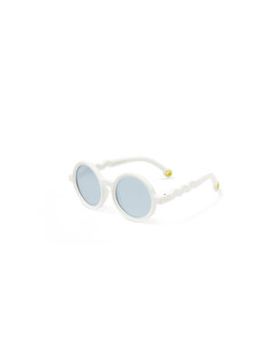 OLIVIO&CO shark white round sunglasses  0-3