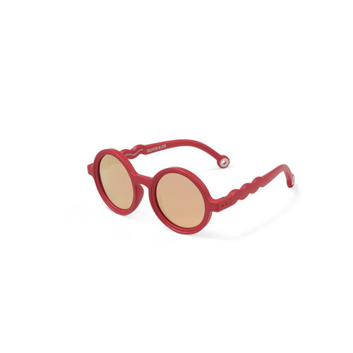 OLIVIO&CO begonia red round sunglasses  0-3
