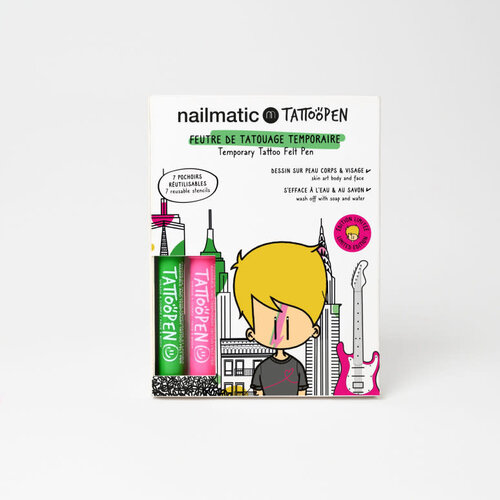 nailmatic Tattoopen duo set - new york by jo little