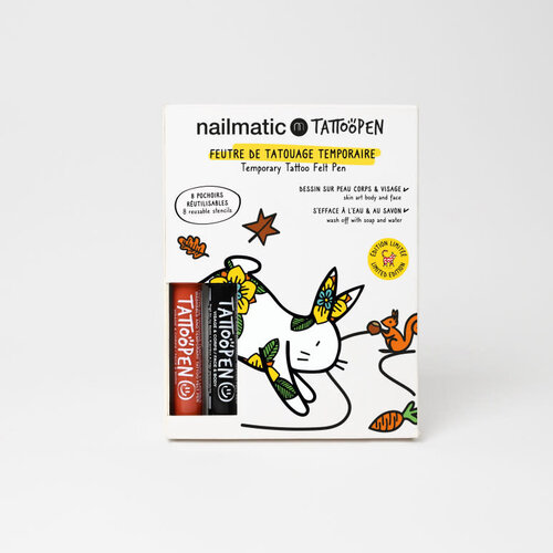 nailmatic Tattoopen duo set - the rabbit by ami imaginaire