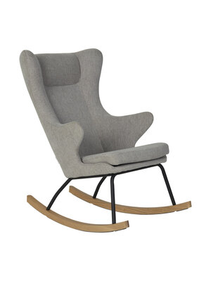 quax Rocking Chair De Luxe - Adult - Sand Grey