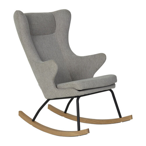 quax Rocking Chair De Luxe - Adult - Sand Grey