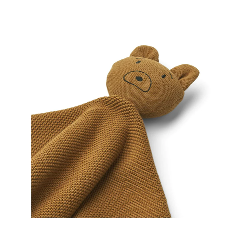 liewood Milo knit cuddle cloth mr bear golden caramel