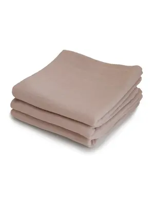 mushie Organic Cotton Muslin Cloths 3-Pack natural