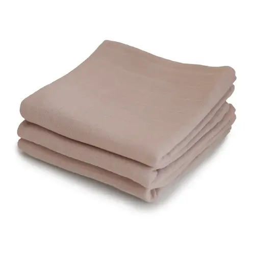 mushie Organic Cotton Muslin Cloths 3-Pack natural mushie Organic Cotton Muslin Cloths 3-Pack natural