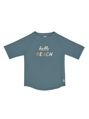 lassig lsf short sleeve rashguard hello beach blue