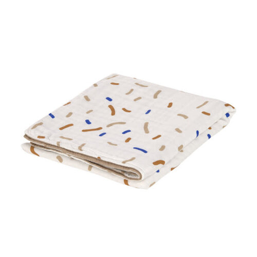 lassig Heavenly Soft Blanket, Little Mateys Sprinkles royal blue lassig Heavenly Soft Blanket, Little Mateys Sprinkles royal blue