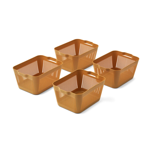 liewood Makeeva basket S 4pack golden caramel liewood Makeeva basket S 4pack golden caramel