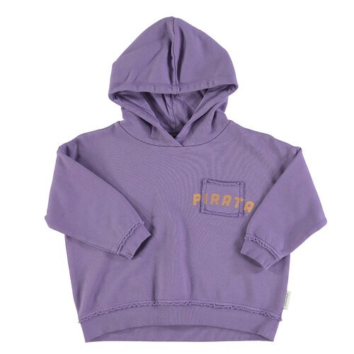 piu piu chick Hoodie | Purple w/ "pirata" print piu piu chick Hoodie | Purple w/ "pirata" print