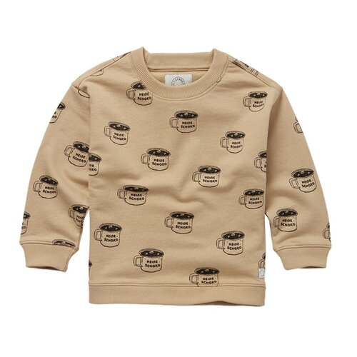 sproet & sprout Sweatshirt loose Schoko print Nougat sproet & sprout Sweatshirt loose Schoko print Nougat