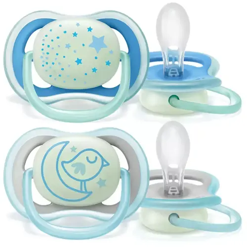 avent 6-18 Ultra Air blauw night - Silicone