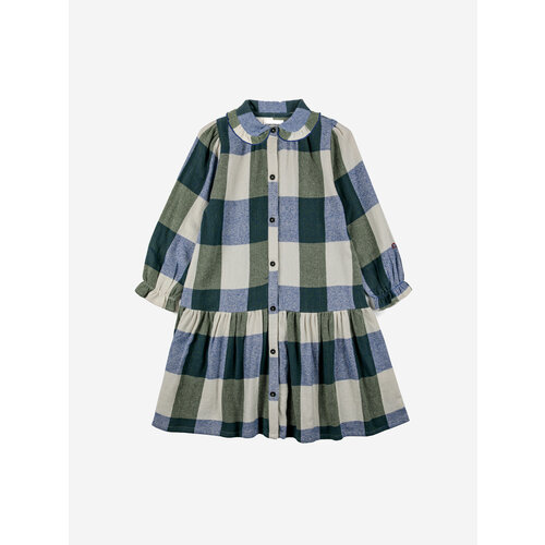 bobo choses Plaid Check jacquard woven dress bobo choses Plaid Check jacquard woven dress