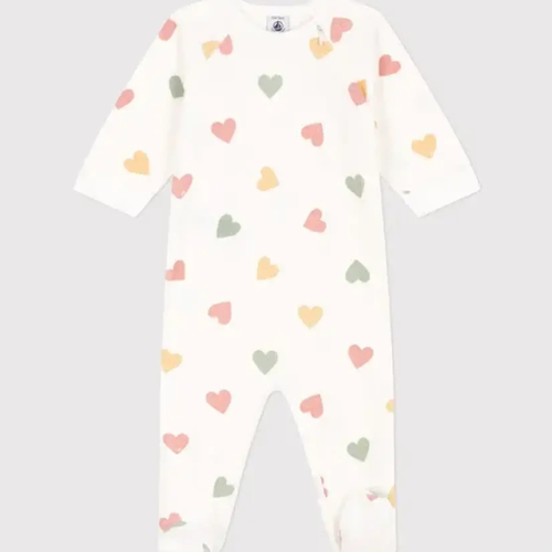 petit bateau Dors bien velours hearts