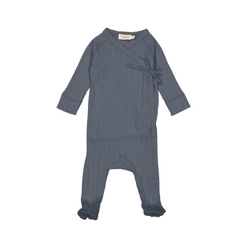 MarMar Copenhagen Rubetta Romper Rib - stromy blue MarMar Copenhagen Rubetta Romper Rib - stromy blue