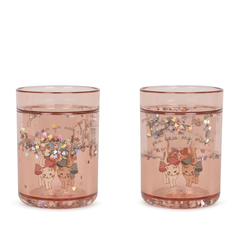 Konges slojd 2 pack glitter cups bow kitty Konges slojd 2 pack glitter cups bow kitty
