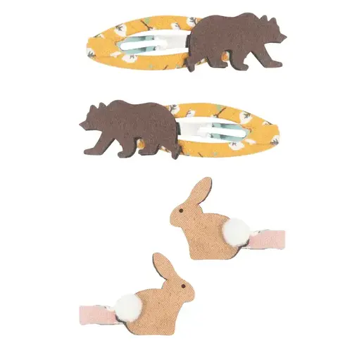 mimi & lula Bunny & bear clip set