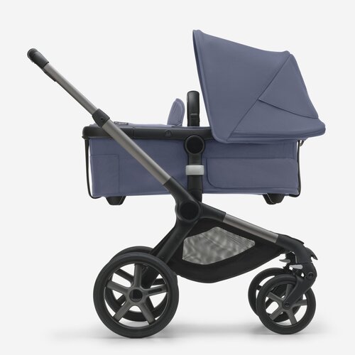 bugaboo Fox 5 kinderwagen met wieg en stoel - graphite frame/stromy blue