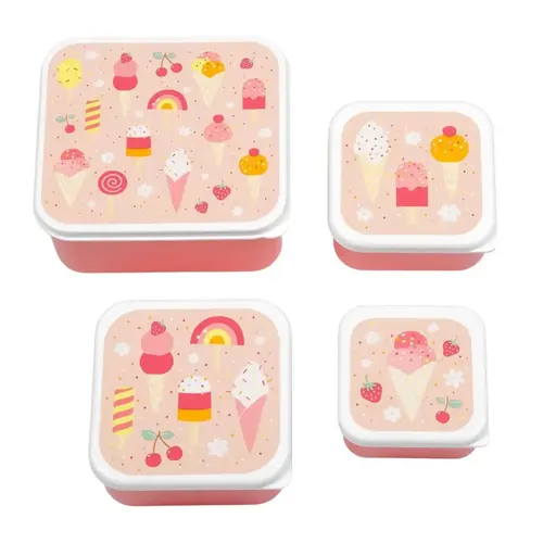 A Little lovely company Lunch & snack box set: ijsjes
