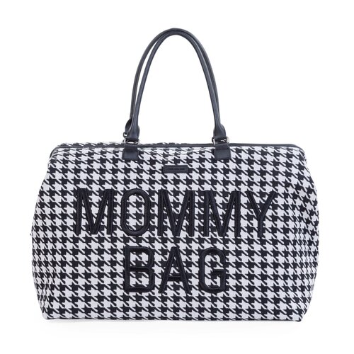 CHILDHOME Mommy bag - pied de poule zwart CHILDHOME Mommy bag - pied de poule zwart