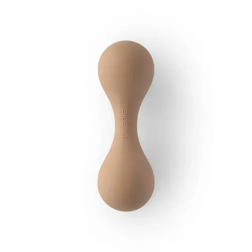 mushie Silicone Baby Rattle Toy natural mushie Silicone Baby Rattle Toy natural
