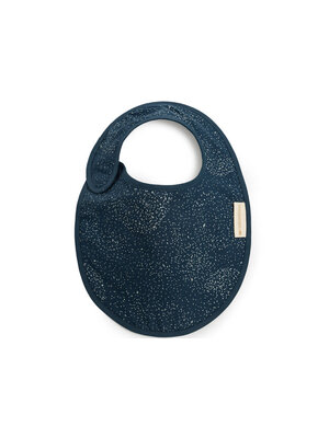 nobodinoz Candy bib GOLD BUBBLE/ NIGHT BLUE