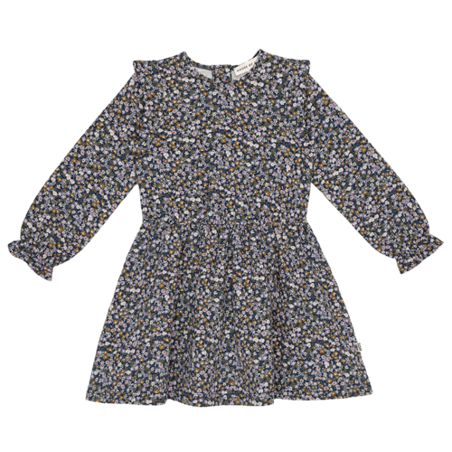 House of jamie Jurk met Schouder Detail Dark slate ditsy floral House of jamie Jurk met Schouder Detail Dark slate ditsy floral