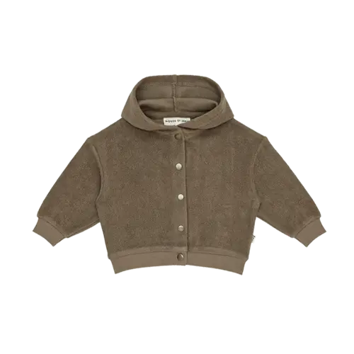 House of jamie Fleece Baby Vest met Capuchon mushroom House of jamie Fleece Baby Vest met Capuchon mushroom