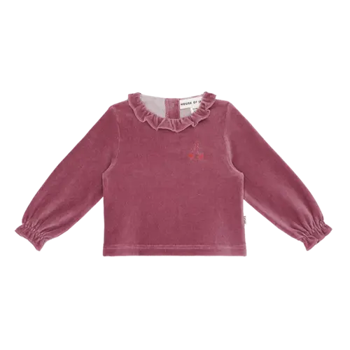 House of jamie Babytrui met Ruches Kraag vintage rose House of jamie Babytrui met Ruches Kraag vintage rose