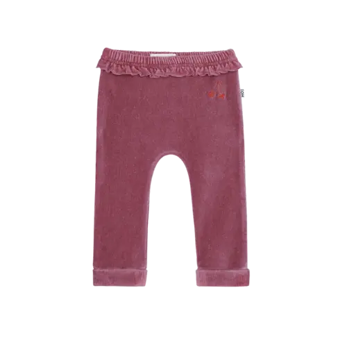 House of jamie Aangesloten Baby Broekje met Ruches vintage rose House of jamie Aangesloten Baby Broekje met Ruches vintage rose