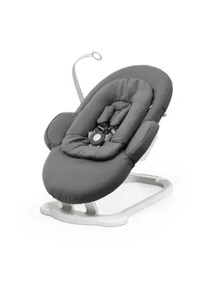 stokke Steps Bouncer Herringbone Grey / White onderstel