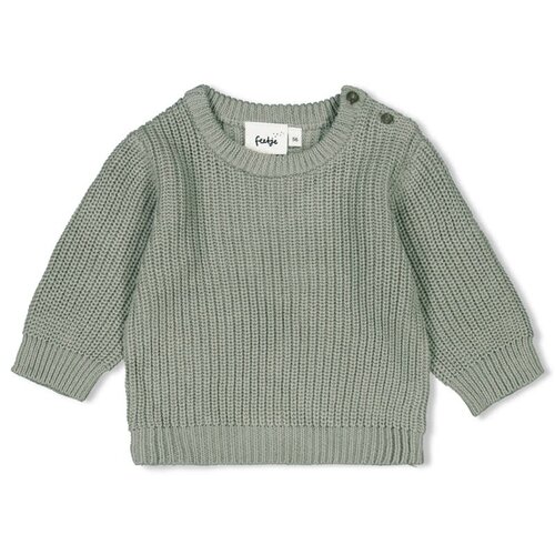 feetje Sweater gebreid - Little Forest Friends - mint feetje Sweater gebreid - Little Forest Friends - mint