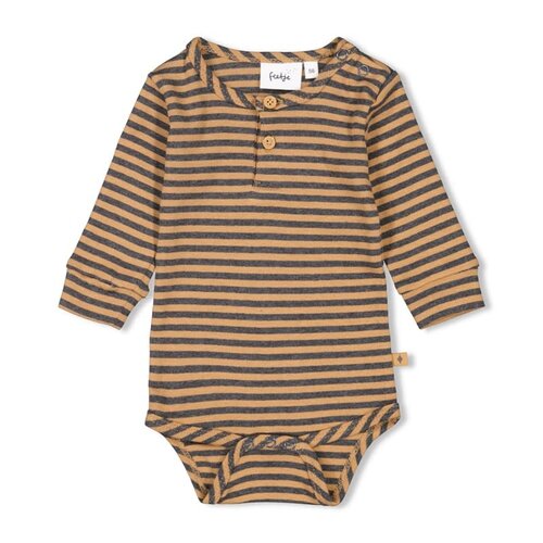 feetje Romper streep - Rock The World - camel feetje Romper streep - Rock The World - camel