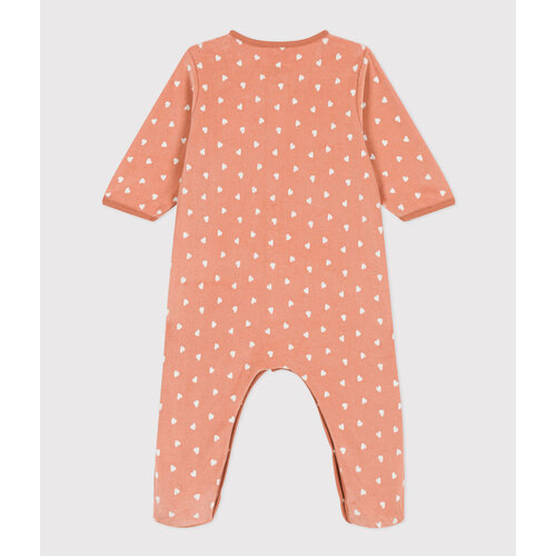 petit bateau fluwelen babypyjama sienna/marshmallow