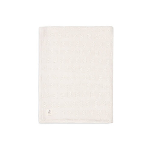 Jollein Deken Wieg 75x100cm Grain Knit - Oatmeal/Velour Jollein Deken Wieg 75x100cm Grain Knit - Oatmeal/Velour