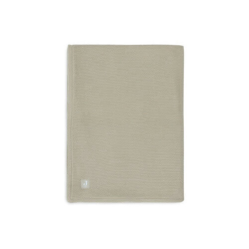Jollein Deken Wieg 75x100cm Basic Knit - Olive Green/Fleece Jollein Deken Wieg 75x100cm Basic Knit - Olive Green/Fleece