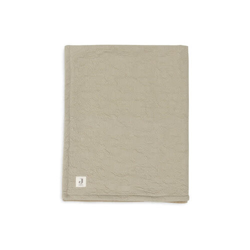 jollein Deken Wieg 75x100cm Soft Waves - Olive Green/Velvet