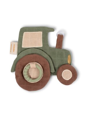 Filibabba Comfort Blanket with Teether - Tractor