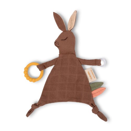 Filibabba Comfort Blanket with Teether - Bella the bunny Filibabba Comfort Blanket with Teether - Bella the bunny