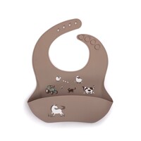 Silicone bib with print - Magic Farm