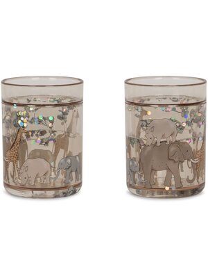 konges slojd 2 pack glitter cups safari