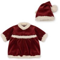 doll christmas dress jolly red