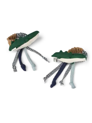 liewood willy rattles 2-pack garden green