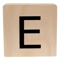 wooden letter - E