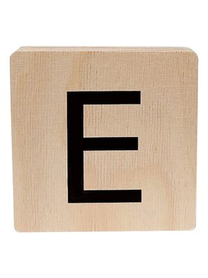 minimou wooden letter - E