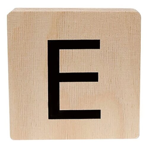 minimou wooden letter - E