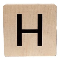 wooden letter - H